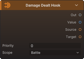 Damage Dealt Hook node