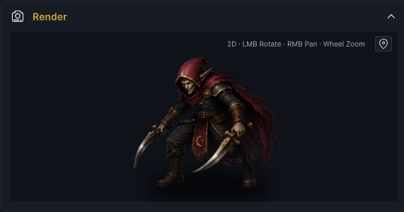 The complete Enemy Render frame with the Strawman battle prefab