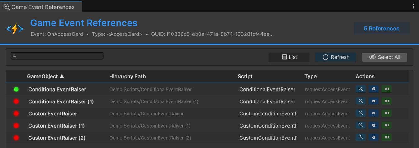 List Mode View