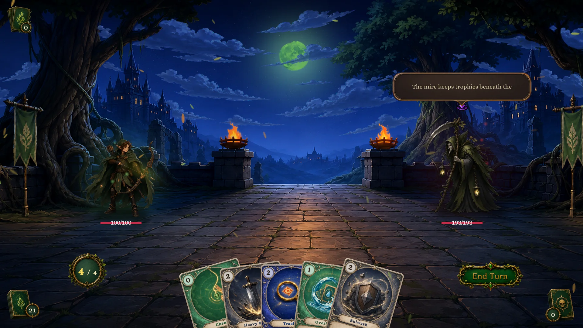 Hunter Boss scene Mire of the Reaper in Play Mode