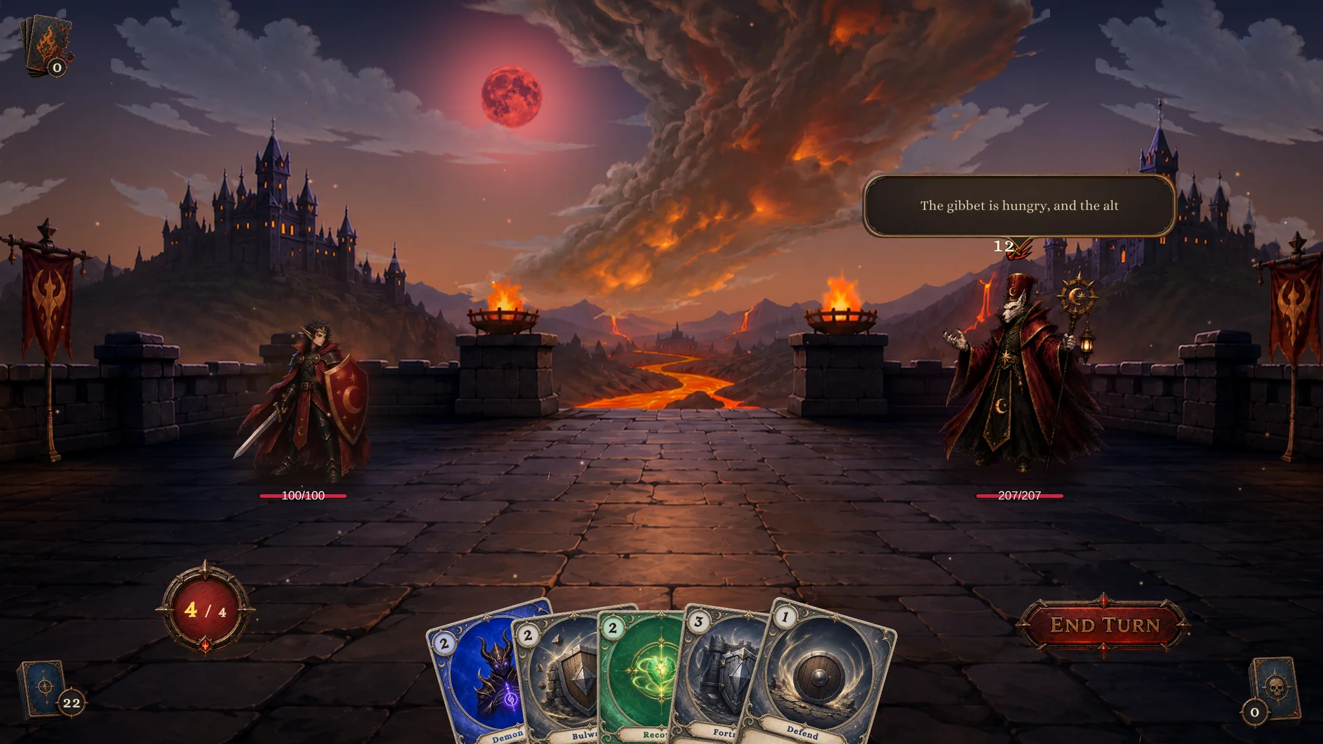 Warrior Boss scene The Gibbet Altar in Play Mode