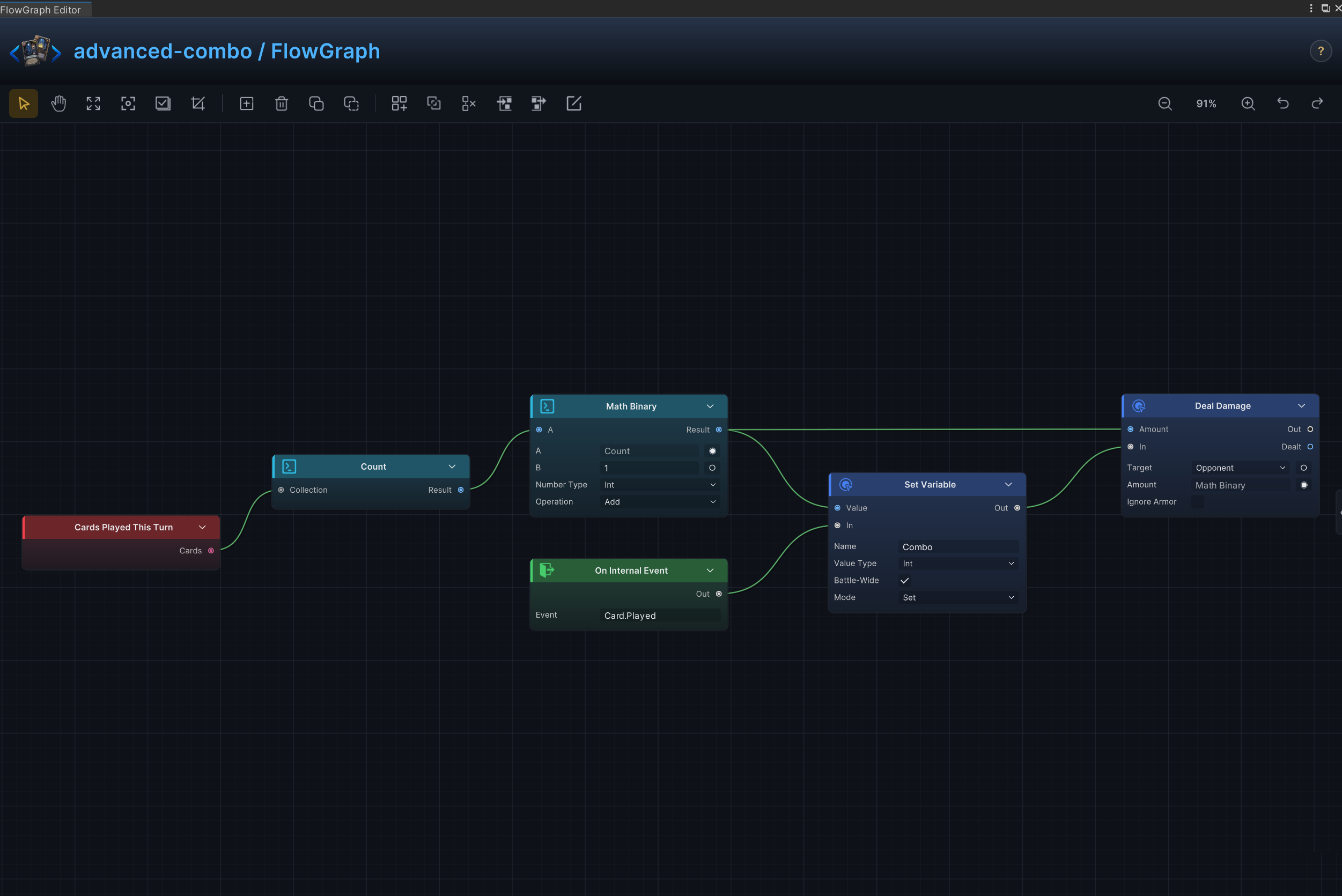 Battle Combo Meter FlowGraph
