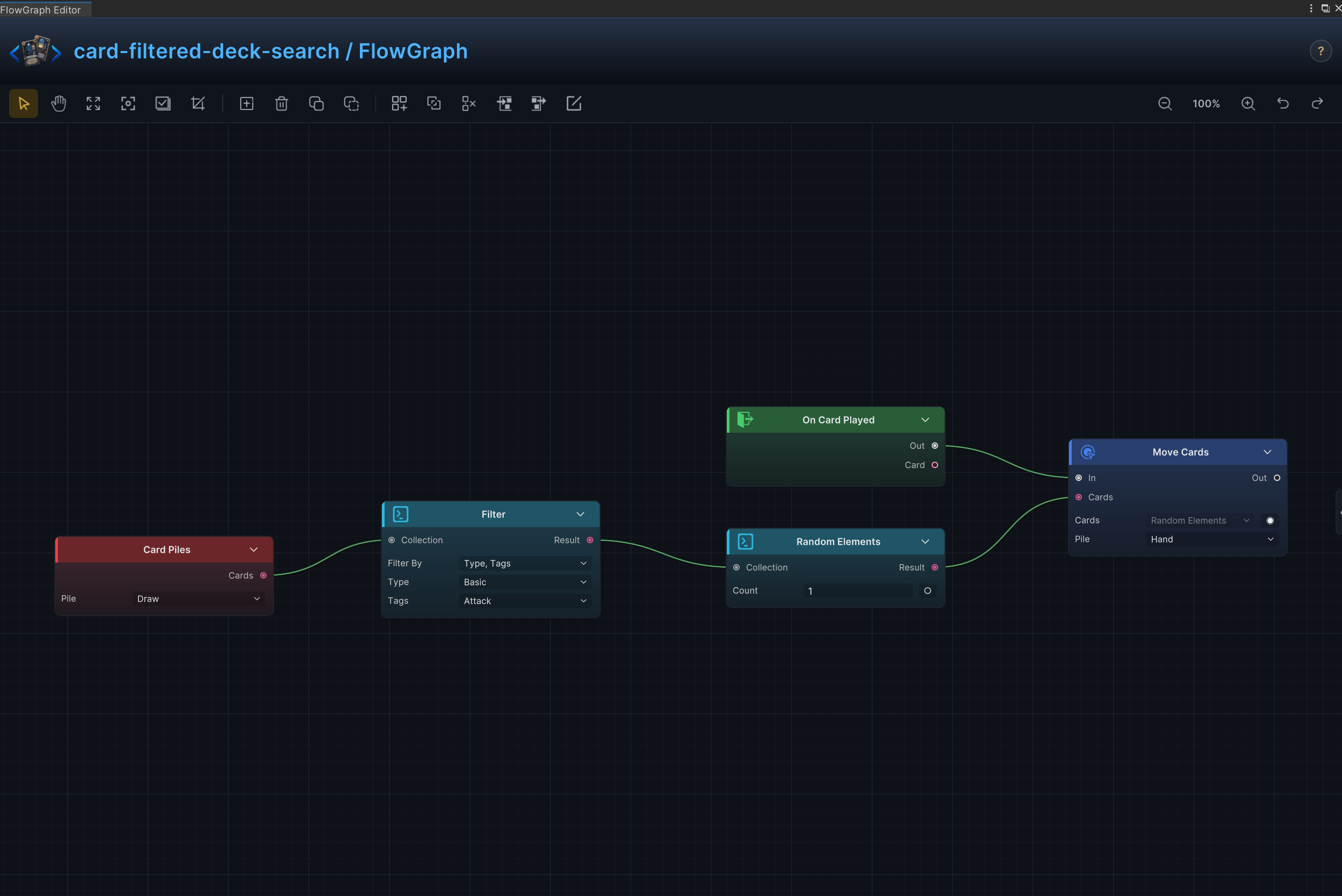 Filtered Deck Search FlowGraph