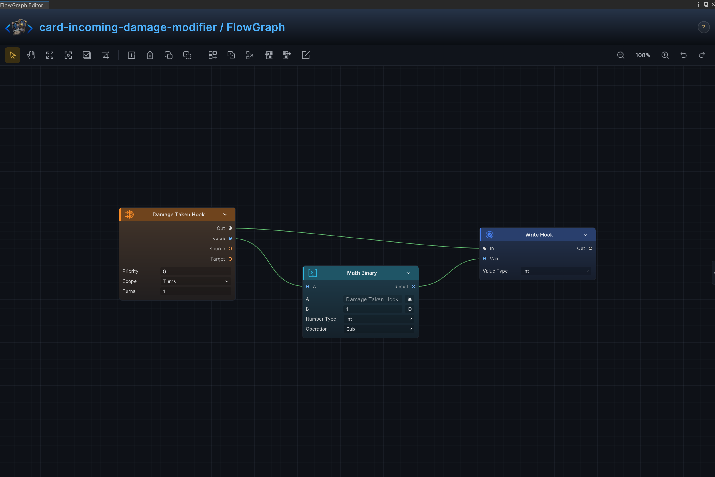 Incoming Damage Modifier FlowGraph