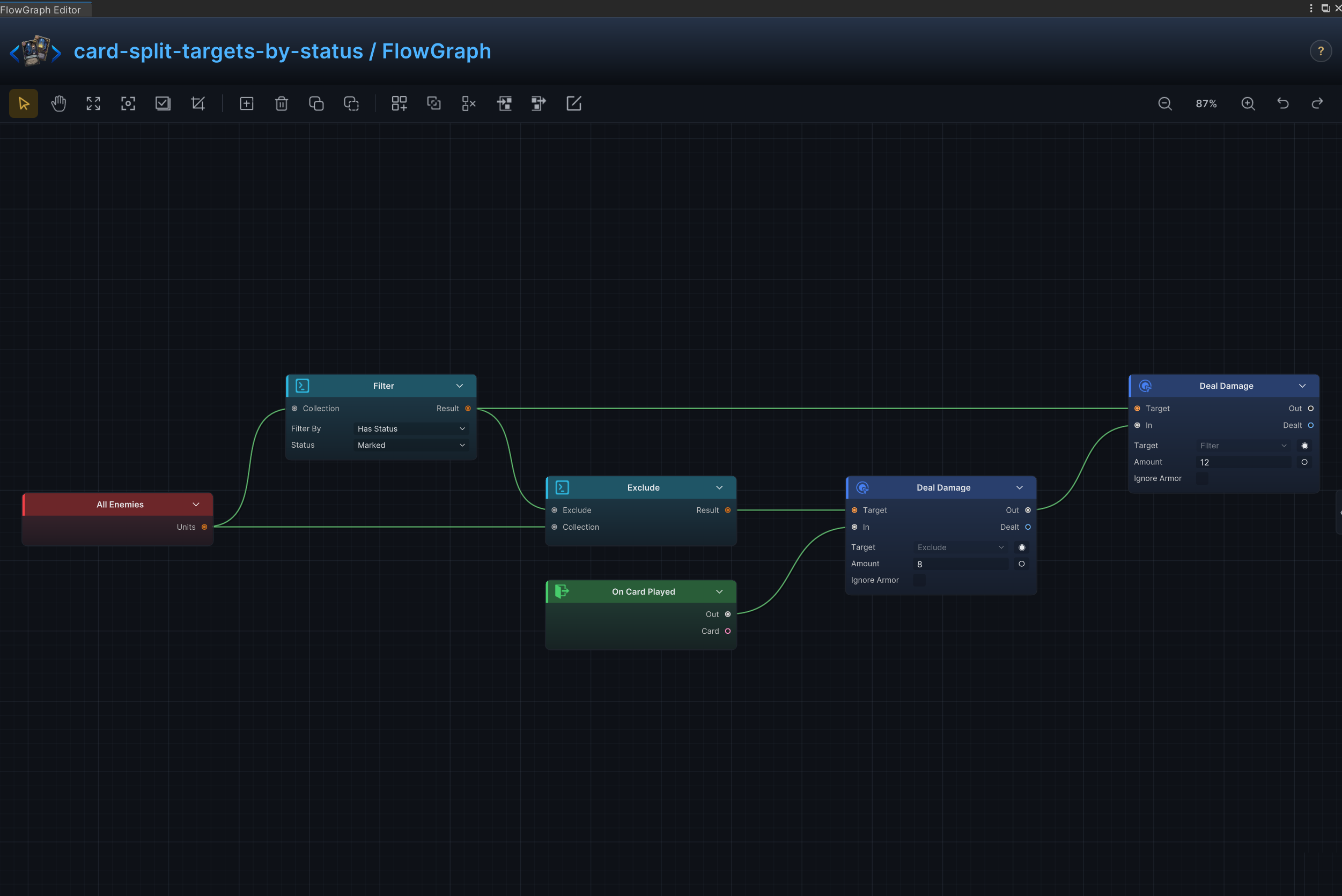 Split Targets by Status FlowGraph