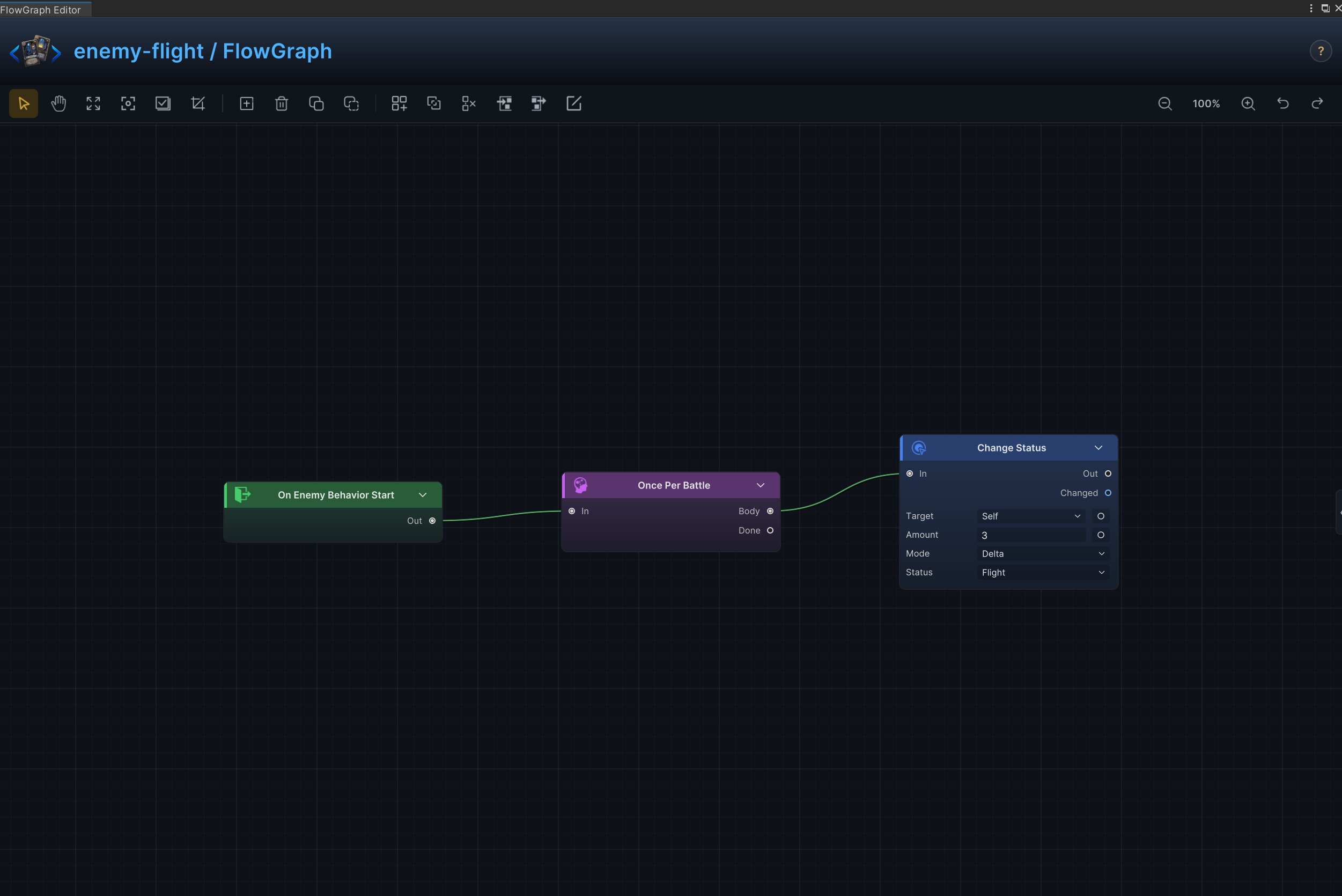 Opening Status or Battle Rule FlowGraph