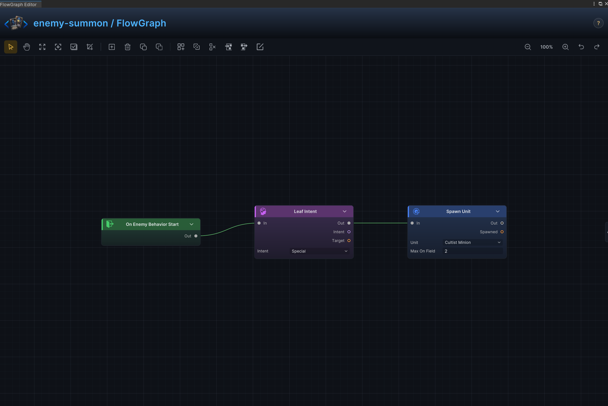 Summon, minions, and reinforcement waves FlowGraph