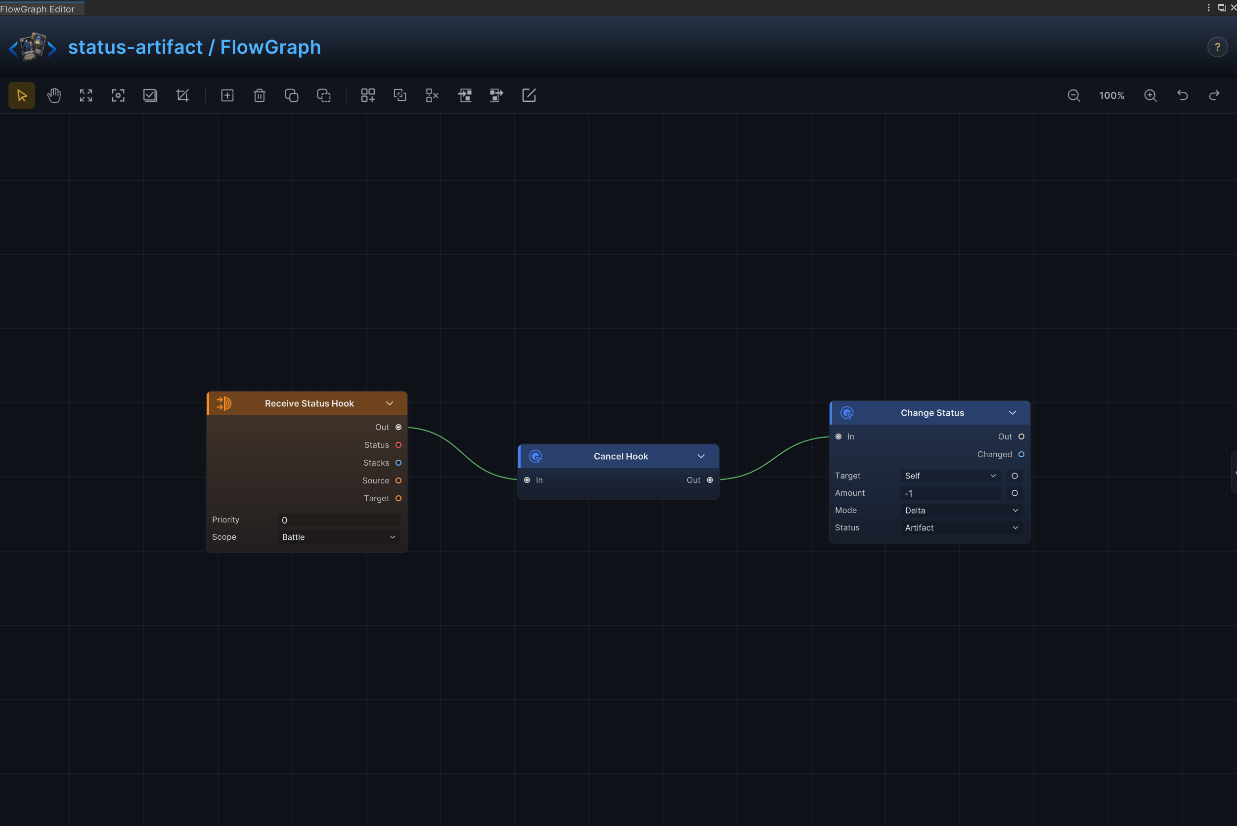 Artifact and debuff immunity FlowGraph