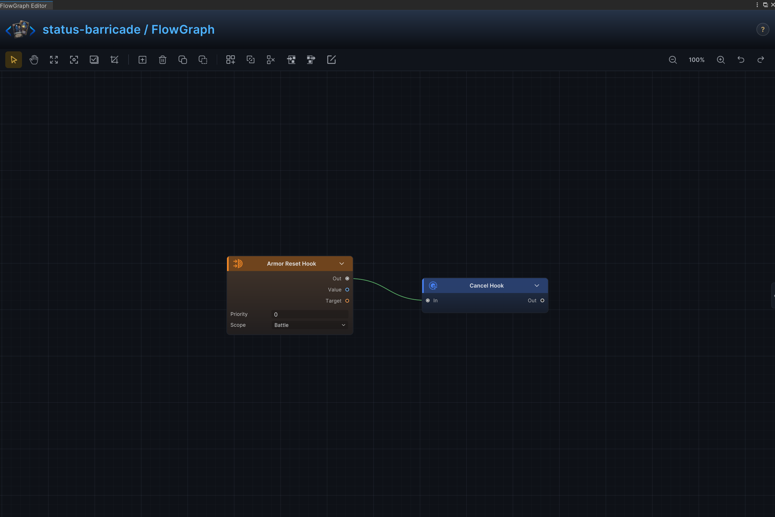 Barricade and armor retention FlowGraph