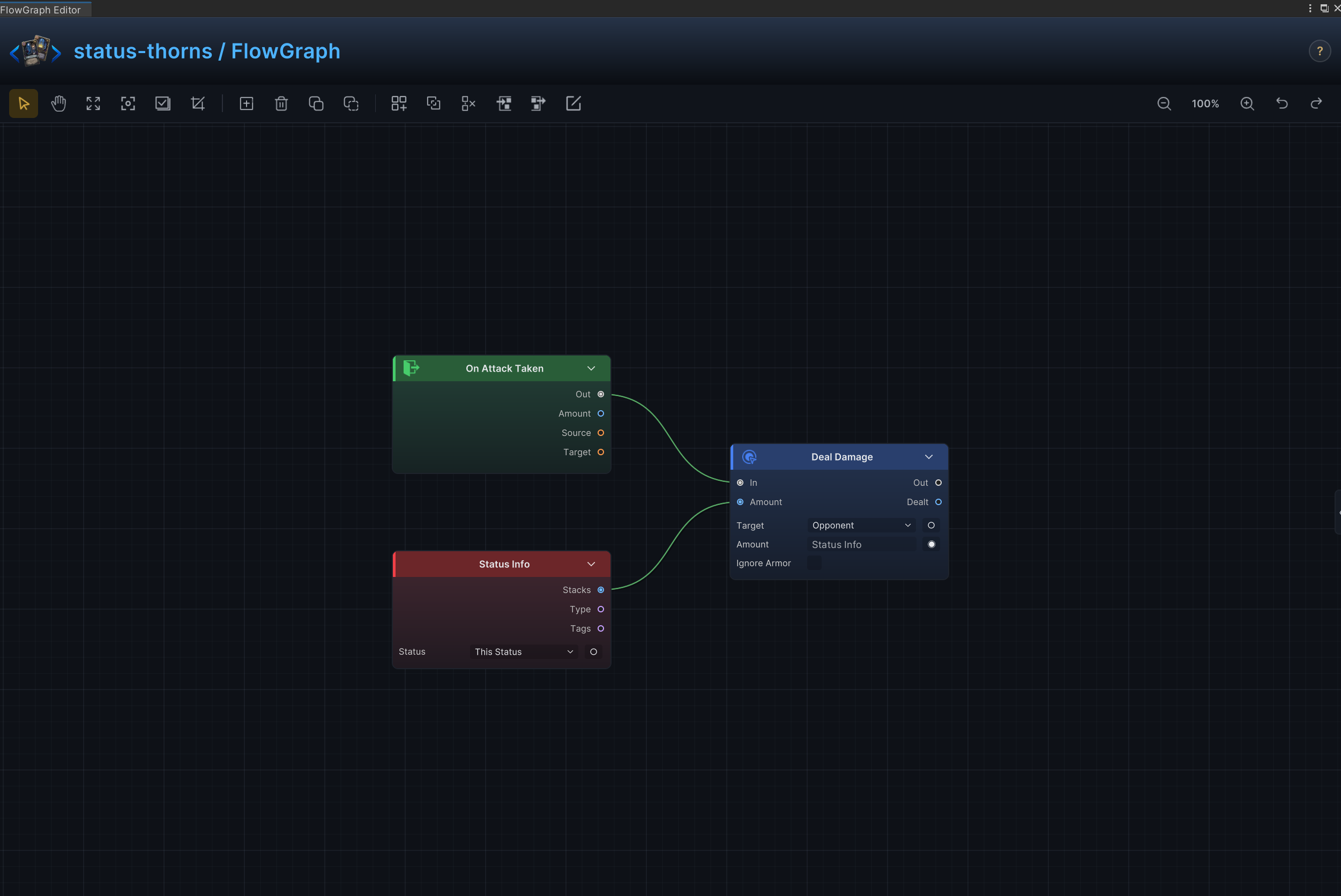 Thorns, retaliation, and counterattack FlowGraph