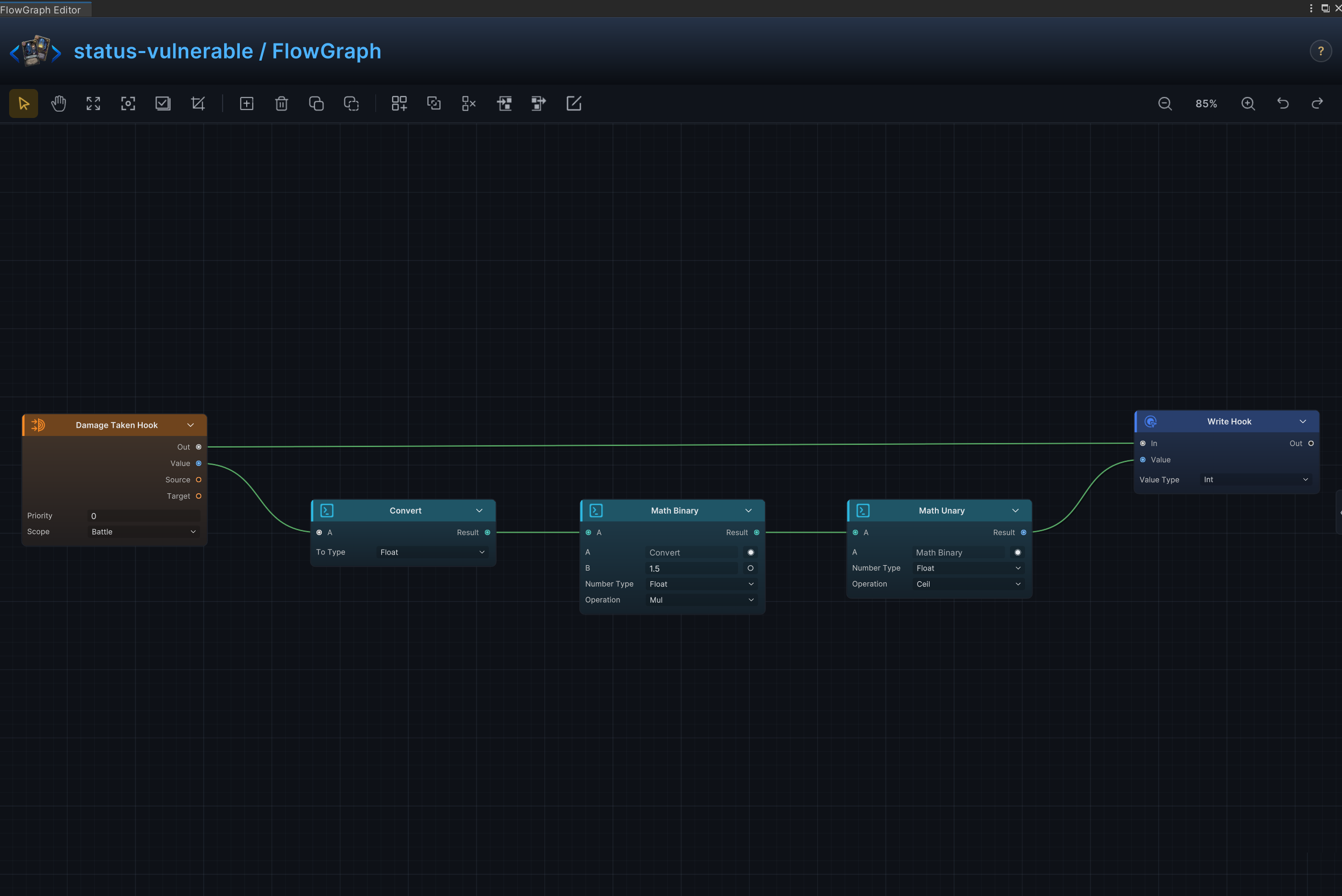 Incoming Damage Multiplier FlowGraph