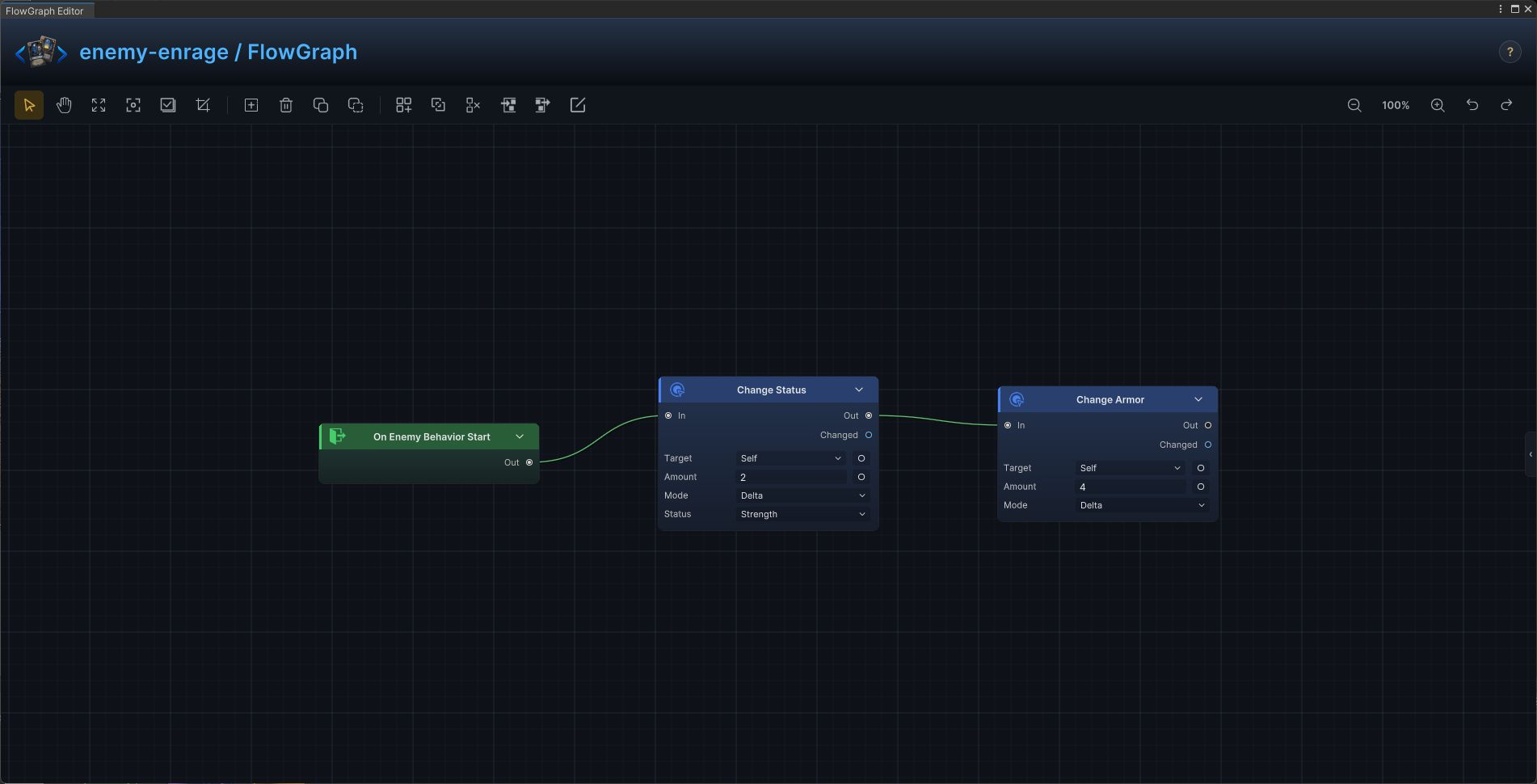 Enemy enrage FlowGraph