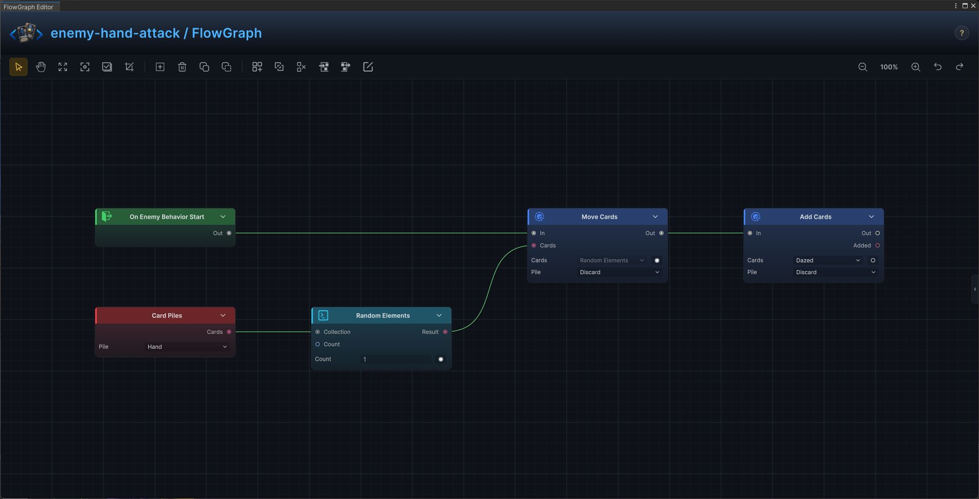 Enemy hand attack FlowGraph