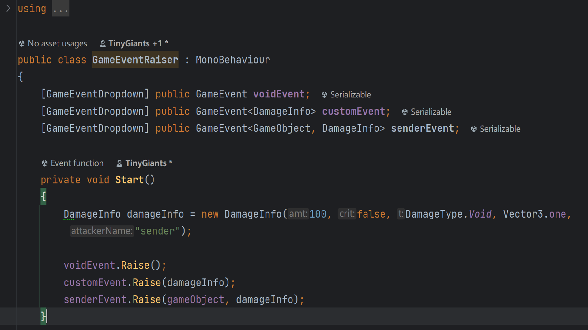 Code Usage