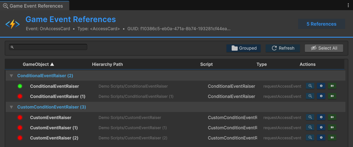 グループモード表示