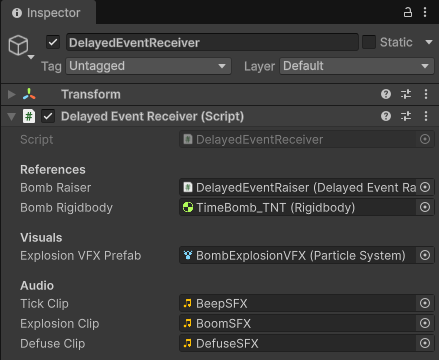 DelayedEventReceiver检查器