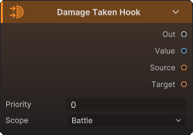 Damage Taken Hook 节点