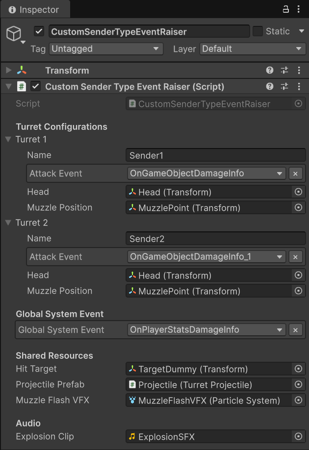 CustomSenderTypeEventRaiser Inspector