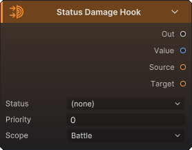 Status Damage Hook 节点