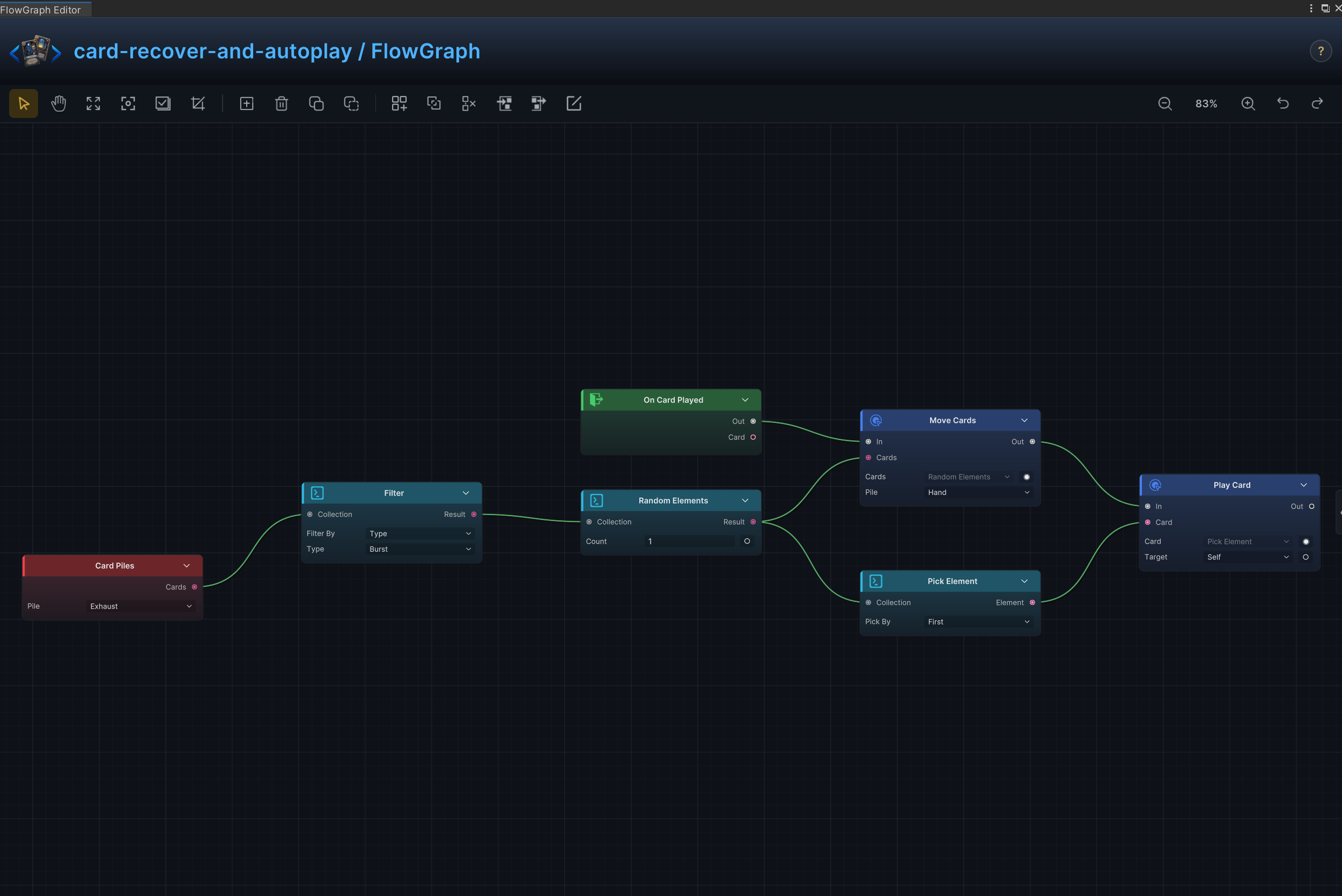 回收并自动打出 FlowGraph