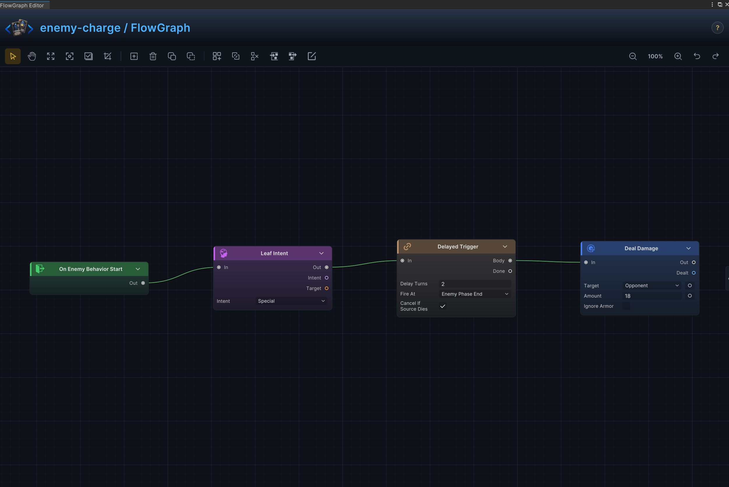 蓄力与延迟攻击 FlowGraph
