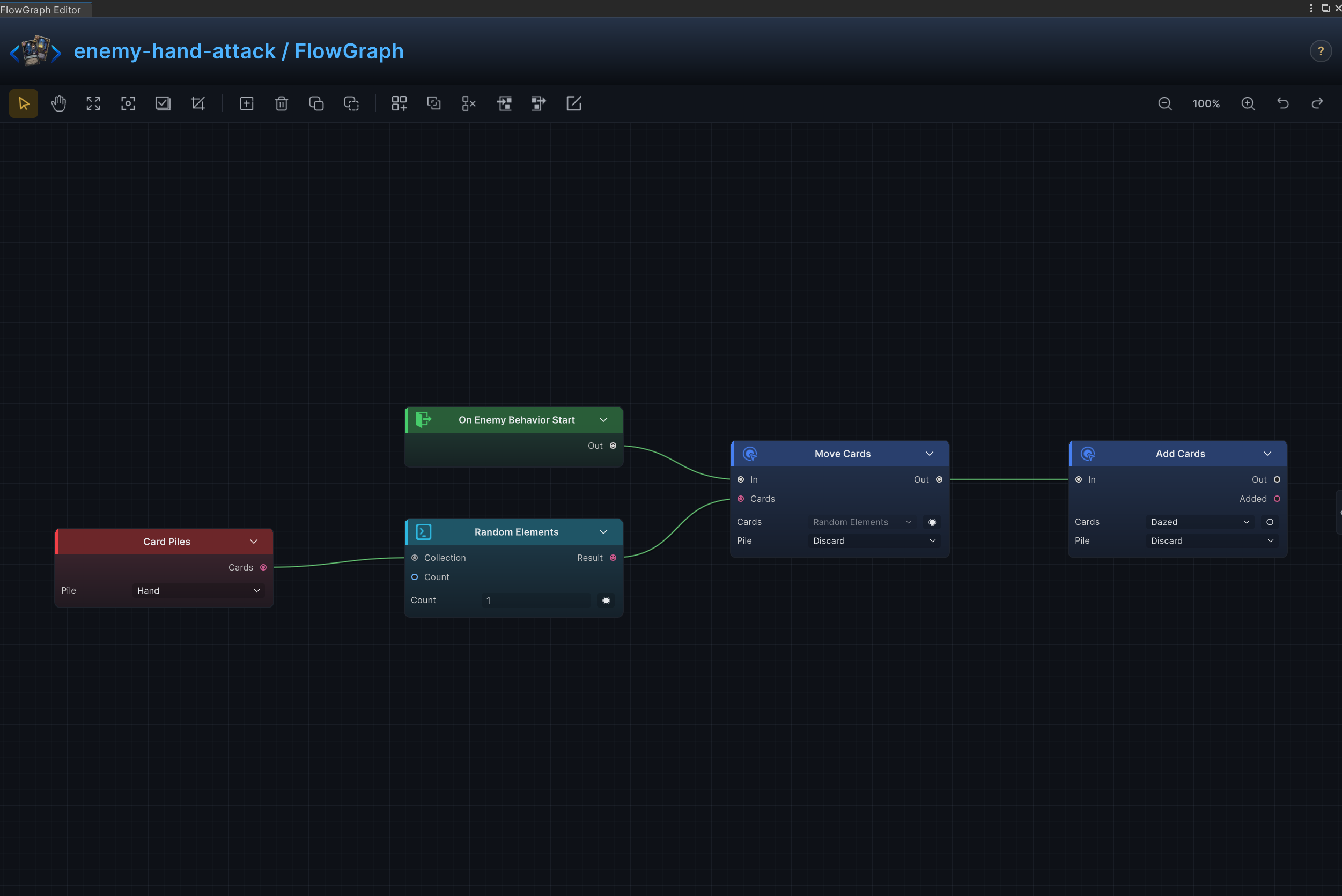手牌干扰与诅咒 FlowGraph