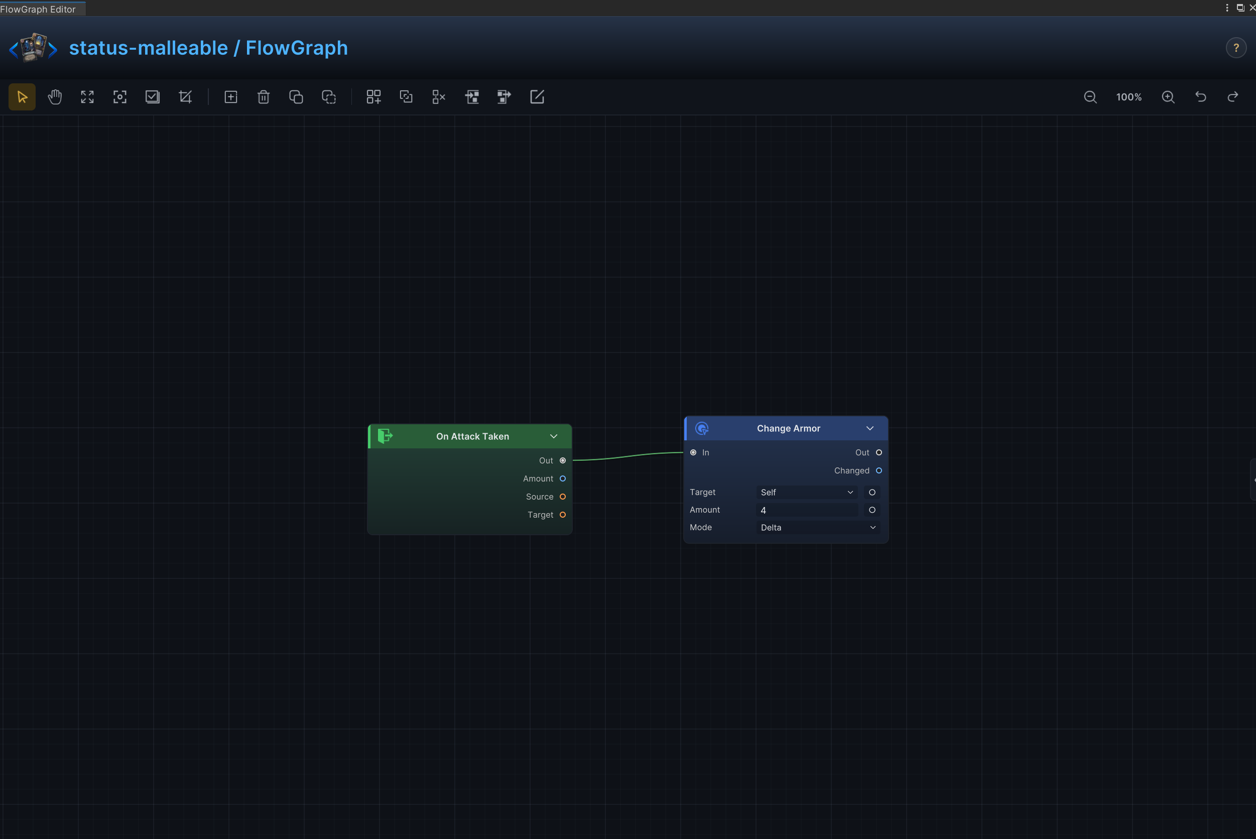 受击获得护甲 FlowGraph